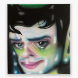 Canvas painting by famous artist, painter Zbiok Czajkowski. The canvas painting by Zbiok Czajkowski is a portrait painted with brushes and airbrush. 