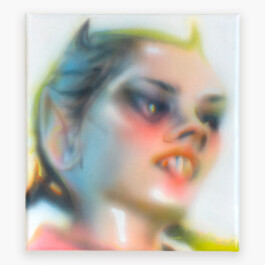 Canvas painting by famous artist, painter Zbiok Czajkowski. The canvas painting by Zbiok Czajkowski is a portrait painted with brushes and airbrush. 