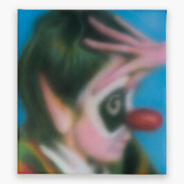 Canvas painting by famous artist, painter Zbiok Czajkowski. The canvas painting by Zbiok Czajkowski is a portrait painted with brushes and airbrush. 