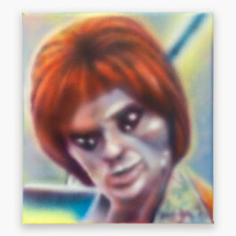 Canvas painting by famous artist, painter Zbiok Czajkowski. The canvas painting by Zbiok Czajkowski is a portrait painted with brushes and airbrush. 